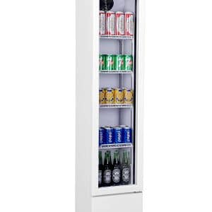 Displaykøleskab - Hvidt - Smalt - 105 liter