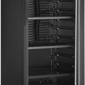 SARO Displaykøleskab med glaslåge - sort, model