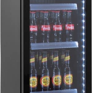 SARO Displaykøleskab med reklametavle - smal, model