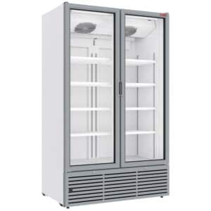 Displaykøleskab 1142 liter, 2 hængslede døre - HVID