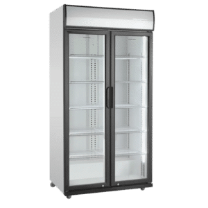 Displaykøleskab - 2 låger - 569 liter - sort/hvid - SD 881 HE