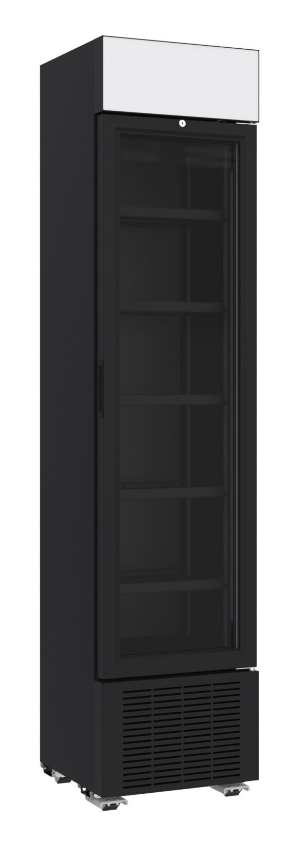 Displaykøleskab - 232 liter - Sort