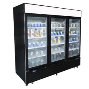 Displaykøleskab - 3 låger - Sort - 1436 liter
